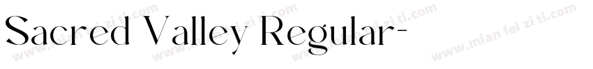 Sacred Valley Regular字体转换